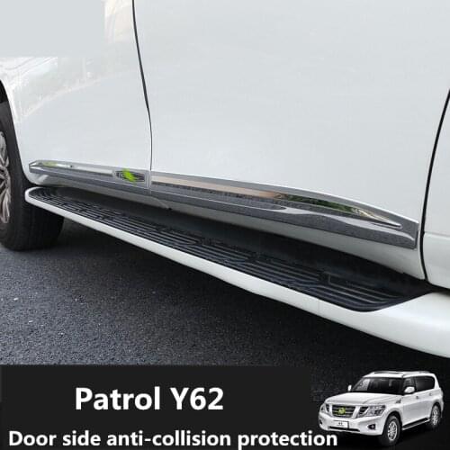 For Nissan Patrol Y62 Door anti-collision strip side protection scratch-resistant Chromium decoration Patrol