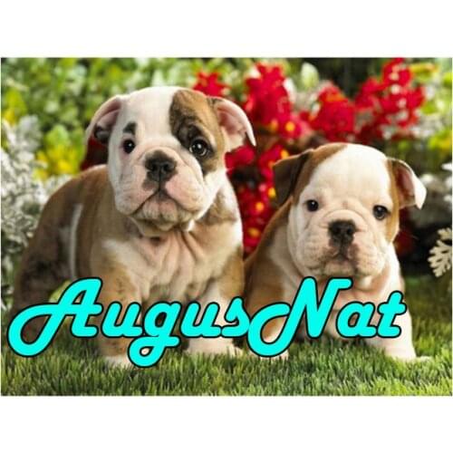 Puppy diamond painting pitbull full round daimond embroidery bulldog pebble puzzle picture grapes diamant mosaic sticker birds