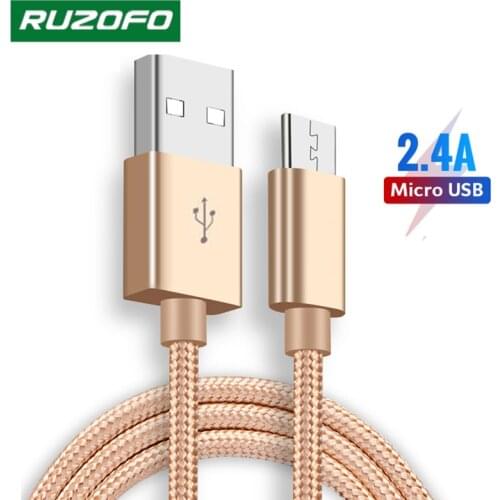 RUZOFO Micro USB Cable fast Charging Micro Data Cable for Samsung/xiaomi/lenovo/huawei/HTC/Meizu Android Mobile Phone Cables