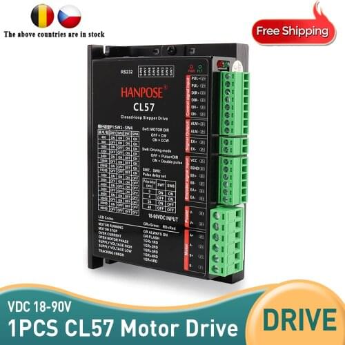 Free shipping CL57 closed loop step servo driver for NEMA17 NEMA23 CNC controller driver hybrid servo motor