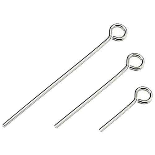 100pcs/lot 20/30/50mm Stainless Steel Eye Head Pin Needles for Jewelry Making Accessories Earring Findings Diy