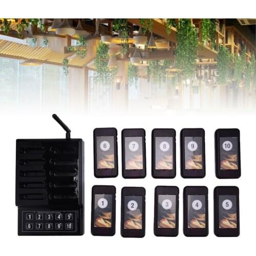 Restaurant Calling Pagers System Wireless Pager System Restaurant Queuing Calling System 10 Pager restaurante waiter call system