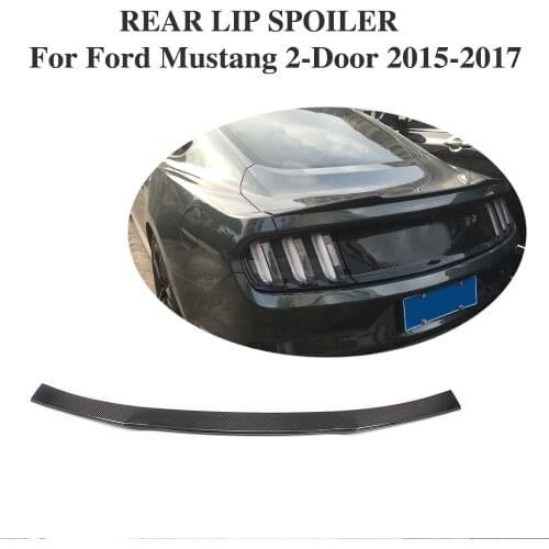 Carbon Fiber Rear Trunk Spoiler for Ford Mustang Coupe 2015 2016 2017 Rear Trunk Lid Lip Wing Spoiler