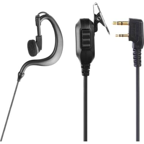 VODOOL G Shape Earphone Earpiece M-type K-type for Kenwood KPG Baofeng UV 5R Radio 2Pin for Kenwood for Baofeng Headphones