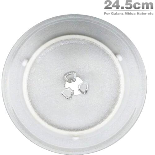 High quality 24.5cm Microwave Oven Glass Plate for Galanz Midea Haier etc. Microwave Oven Parts
