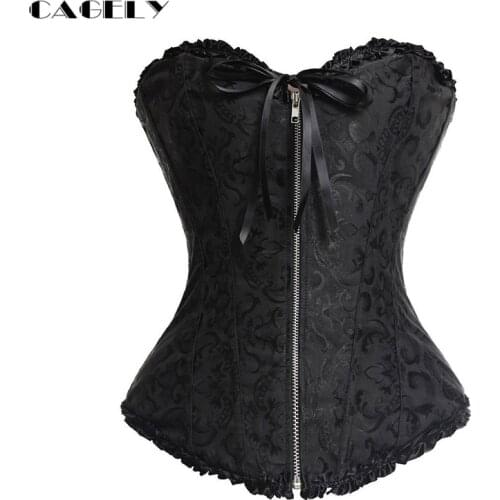 Floral Gothic Corsets Sexy Women Steampunk Bustier Corselet Basque Lingerie Bodyshaper Slimming Underwear Fancy Party Clothing