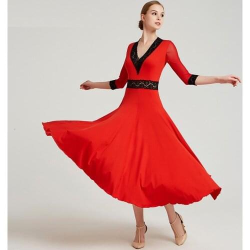 Women Ballroom Waltz Dress Dancing Clothes Standard Ballroom Dress Flamenco Dance Wear Spanish Costume