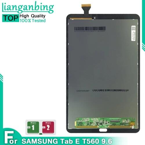 LCD For Samsung Galaxy Tab E 9.6 SM-T560 T560 T561 Touch screen Sensor Glass Digitizer + Lcd Display Panel Screen Monitor