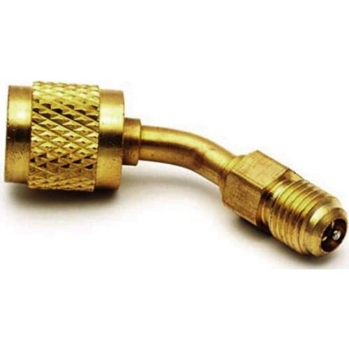 1/4 turn 5/16 conversion head adapter all copper r410 reducer with valve core air conditioning refilling connector