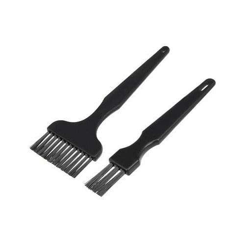 2 in 1 Handle Conductive Ground ESD Anti Static Brush Combo Black