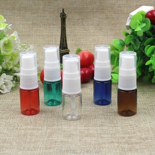 5ML Emulsion Bottle Lotion Pump, Plastic Cosmetic Packing Bottle, Empty Small Plastic PET Lotion Cream Bottle, 100pcs/Lot
