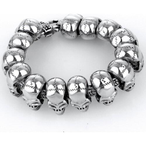 Skull Bracelets Fashion domineering personality titanium steel bracelet