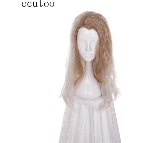 Ccutoo 65cm Multi-Color Jaina Proudmoore Curly Long Synthetic Hair Cosplay Wig Heat Resistance Fiber Game Costume Wigs