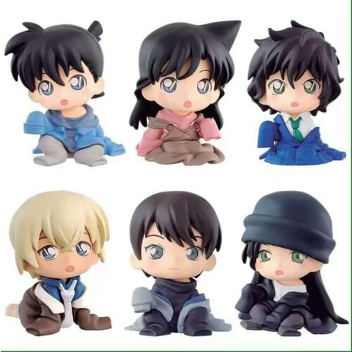6pcs/set Detective Conan Sera Masumi Rachel Moore Furuya Rei Action figure toys doll Christmas gift with box