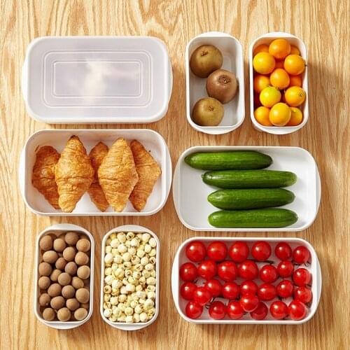 Refrigerator Storage Box Food Storage Container Home Kitchen Multi-Function Plastic Box Food Sorting with Lid Sealed Box Store