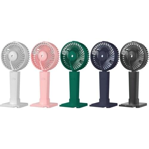 N7MA Handheld Fan Quiet Mini USB Rechargeable Fan with LED Light and Spray Cooling for Travel Indoor Outdoor