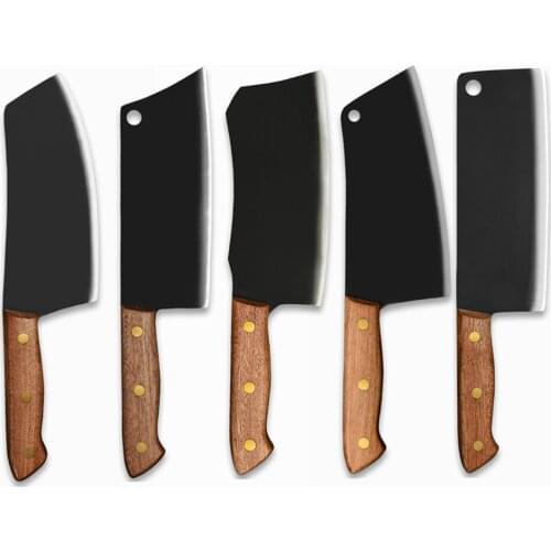 Stainless Steel 3CR13 Kitchen Chef Chopping Knives Set 7'' 7.5'' INCH Cleaver Butcher Wood Handle Knife Slaughter Sword Slicer