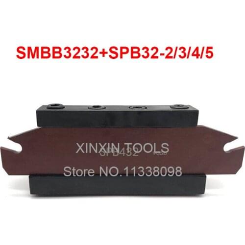 1PCS SPB32-2/3/4/5 NC cutter bar and 1PCS SMBB3232 CNC turret set Lathe cutting Tool Stand Holder For SP Lathe Machine
