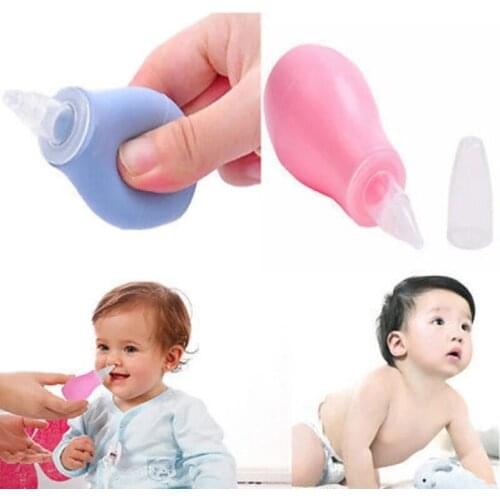 NEW 2021 Infant silicone nasal aspirator pump type neonatal cold nasal mucus cleaner antibackflow baby nasal aspirator