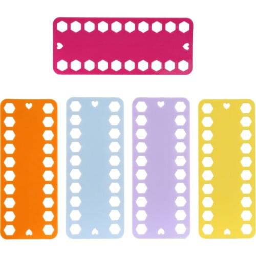 KAOBUY 5 Color Plastic Sewing Thread Winding Plate Board Card For Cross Stitch Embroidery Thread Bobbins Organizer Craft