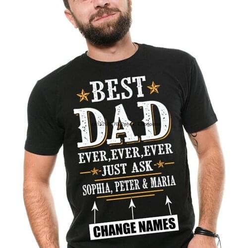 Father Day Gift Custom Names Best Dad Custom Name Unique Father Gift T Shirt dad t shirt