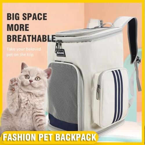 Pet Cat Carrier Backpack Travel Bag Shoulder Bags For Cats Breathable Carriers Small Dog Portable Packaging Carrying