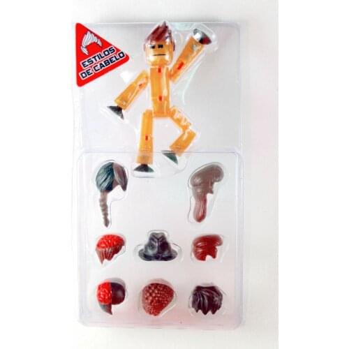 Stikbot puppet sucker joint puppet freeze Action Figure Filming Animation Toy Role Play hair Styling