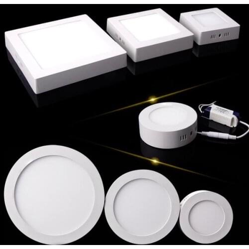 Surface mounted led panel light 6W/12W/18W led ceiling lamp AC85-265V 2835 SMD luminaria lampada led home light lamp