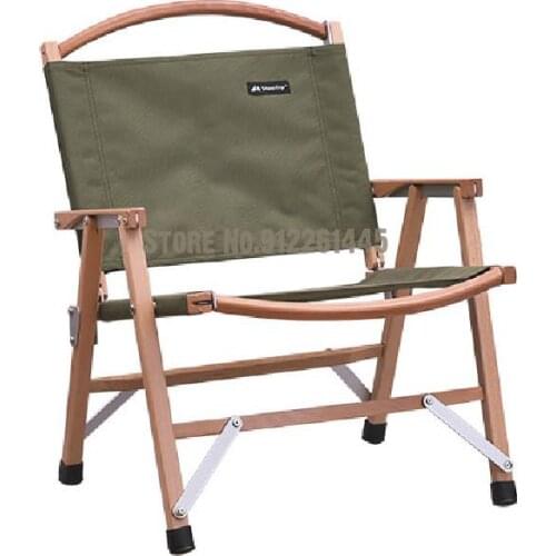 Outdoor Folding Chair Solid Wood Portable Camping Field Kermit Art Student Seat Stool Table And Chair Backrest