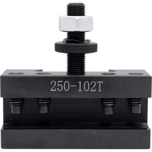 Industrial Tool Rotation and Face Quick Change Tool Column Holder for 1.22 cm Turning Tools, Style 250-102T