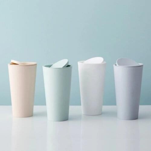 High Quality Creative Waste Bin Small Trash Can Mini Desktop Litter Trash Little Tabletop Trashbox For Office Desk Car Trash Bin