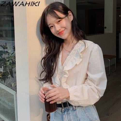 ZAWAHIKI Womens Office Shirts