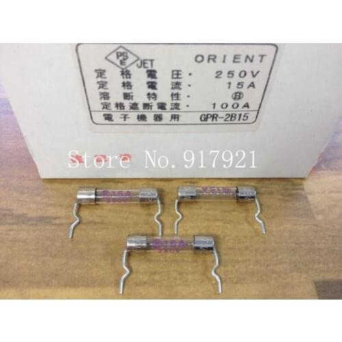 [ZOB] Japan imported JET GPR-2B15 insurance 6X30 15A250V micro tube pin explosion-proof glass fuse --200pcs/lot