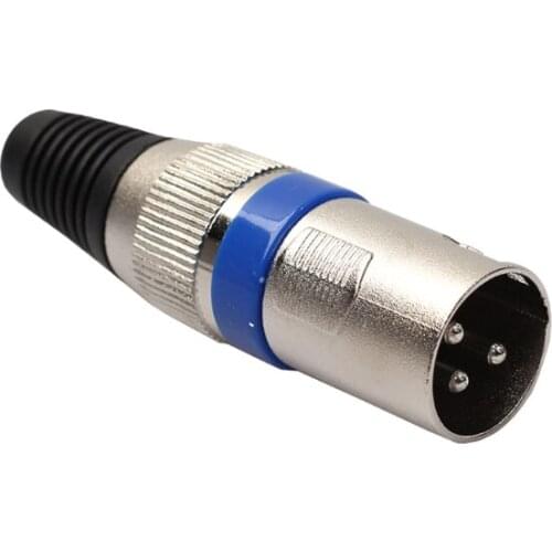 1 Pair XLR 3 Pin Male Plug + Female Jack Microphone MIC Audio Connector Adapter B85B