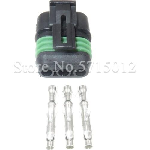 3 Hole Waterproof Electrical Sealed Wire Connector Socket For Car Auto Wiring Harness