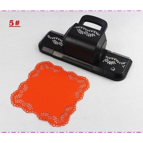 4 inch wicker branch shape craft punch embossing paper level border punches scrapbook handmade photo frame and coaster puncher