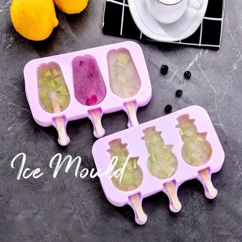 Abrasive Ice Sucker Popsicle Mould Ice Cream Tools Household Silicone Ice-Cream Homemade