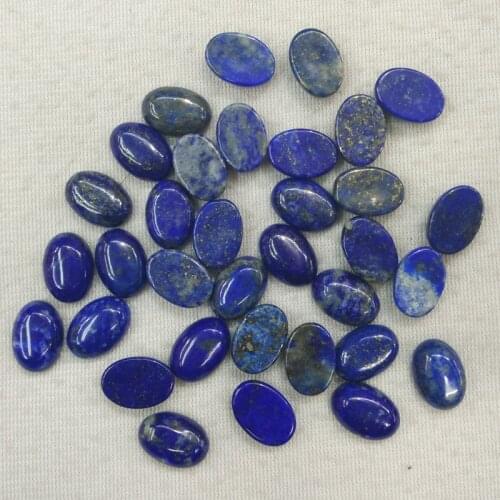 2016 Fashion natural lapis Lazuli Oval CAB CABOCHON beads for jewelry making 10x14mm wholesale 50pcs/lot free shipping