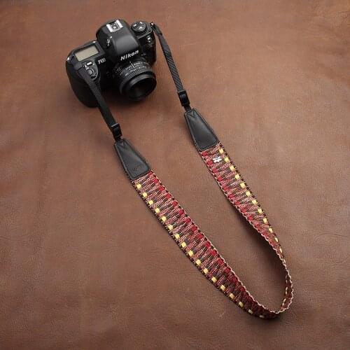 Cam8293 Iron Man Series Camera Strap Handmade Cotton Fiber Textile SLR Camera Neck Strap