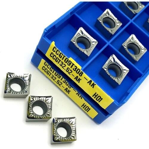 CCGT09T308 AK H01 Internal Turning Tool Aluminum insert Processing copper and Aluminum wood CNC Cutting tool Turning insert