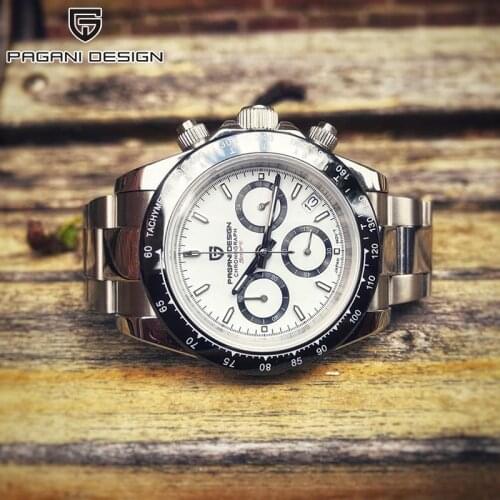 PAGANI DESIGN Quartz Mens Watches New Brand Top Luxury Watch Men Chronograph Japan VK63 Stainless Steel 100M Waterproof Watch