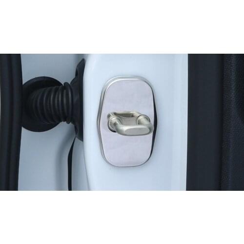 Door Lock Stainless Steel Plastic Cover case for 2012-2017 Peugeot 307 peugeot 206 308 207 406 408 301 2008