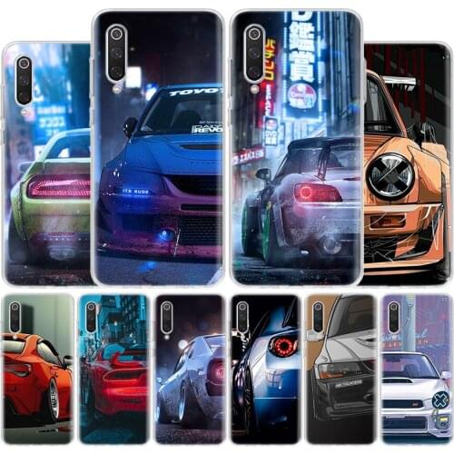 Hot JDM Japan Sport Car Cover Phone Case For Xiaomi Redmi Note 10 9 9S 8T 8 7 6 5 9A 6A 7A 8A 9C K20 S2 Pro Luxury Soft Coque