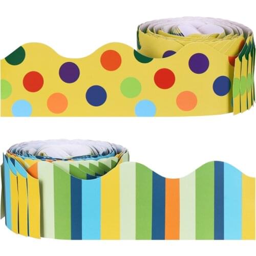 80 feet Border Stickers Bulletin notice Board Borders Stickers DIY Space Pattern Decor for School Office Blackboard Chalkboard