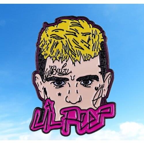 Gustav Elijah Ahr PEEP enamel pin Part One Live Forever Crybaby Hellboy emo rap pop punk rock Come Over When You're Sober brooch