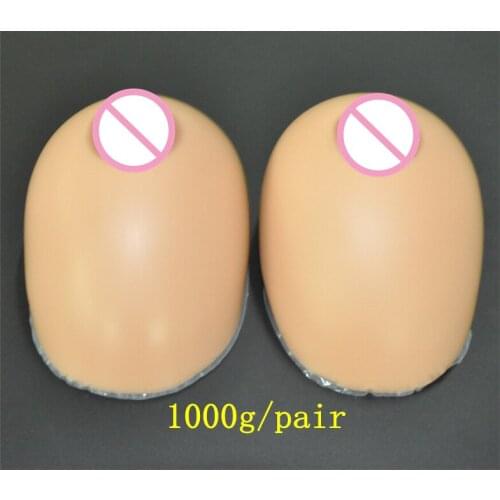 Breast Form Tape 1000g/pair Artificial Breast Fake Boobs For Transgender