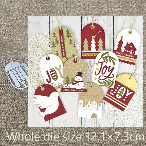 XLDesign Craft Metal Cutting Die Stencil label tags decoration Scrapbook Paper Card Craft Album DIY Embossing Die Cuts