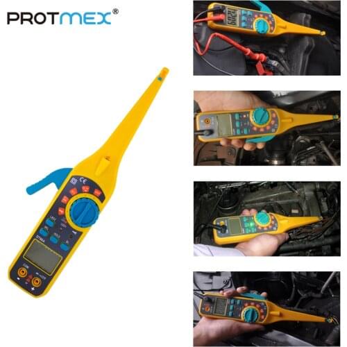 PROTMEX Multi-Function Auto Circuit Tester Multimeter Lamp Car Repair Automotive Electrical Multimeter 0V-380V Voltage