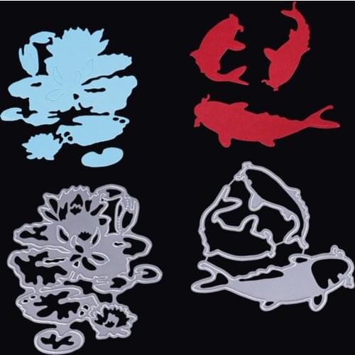 New 3pc/set Scrapbooking fish Stencil Hand Craft Scrapbooking Metal Cutting Dies Book Photo Album Art Card Dies Cut
