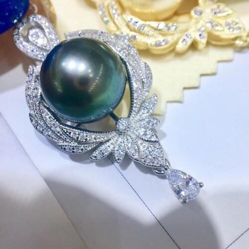 Charm Exquisite 925 Sterling Silver Pearl Pendant Mounts Pendant Findings and Component Jewelry Parts Fittings Women Accessories